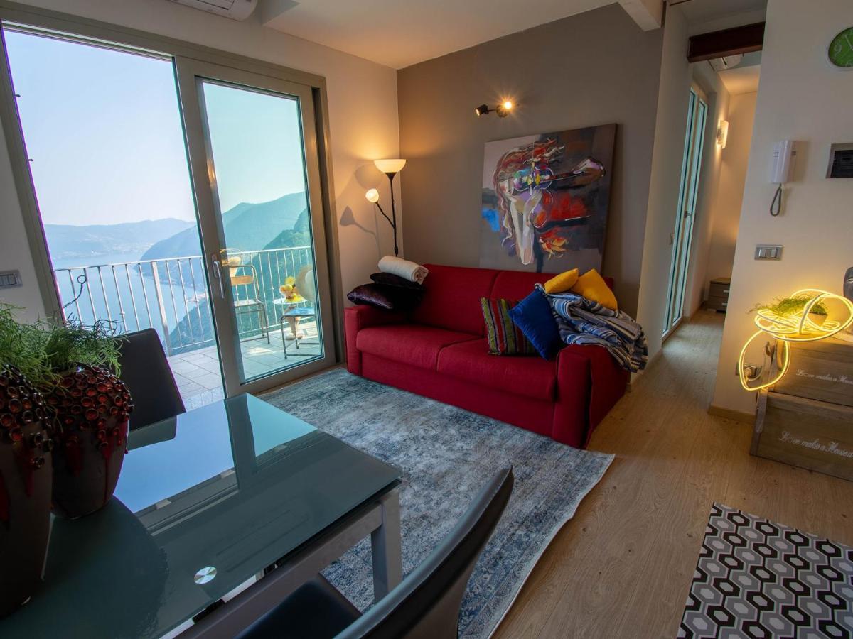Van Gogh - Beautiful Lake Iseo View And Swimming Pool Parzanica Exteriör bild